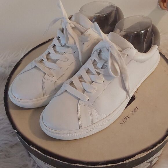 - Sam Elderman White Leather Sneakers - Picture 2 of 8